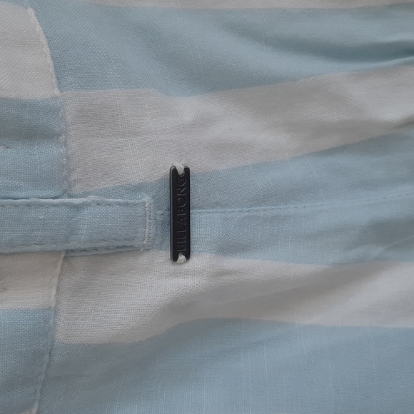 Billabong High Waisted Mini Cotton Stripped Shorts Size 29 - Picture 5 of 8